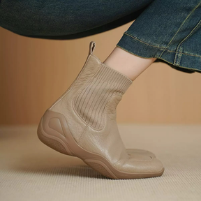 Retro Wool Stretch Boots