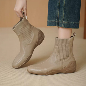 Retro Wool Stretch Boots