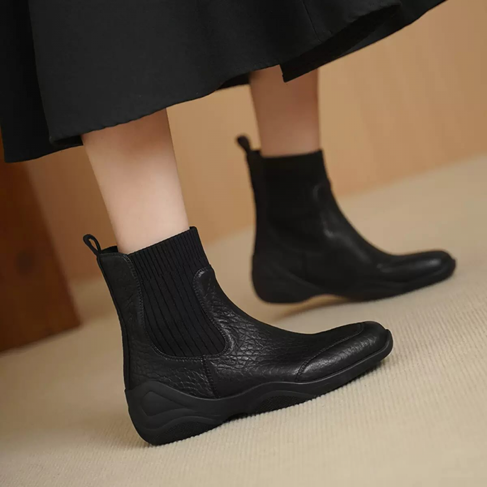 Retro Wool Stretch Boots