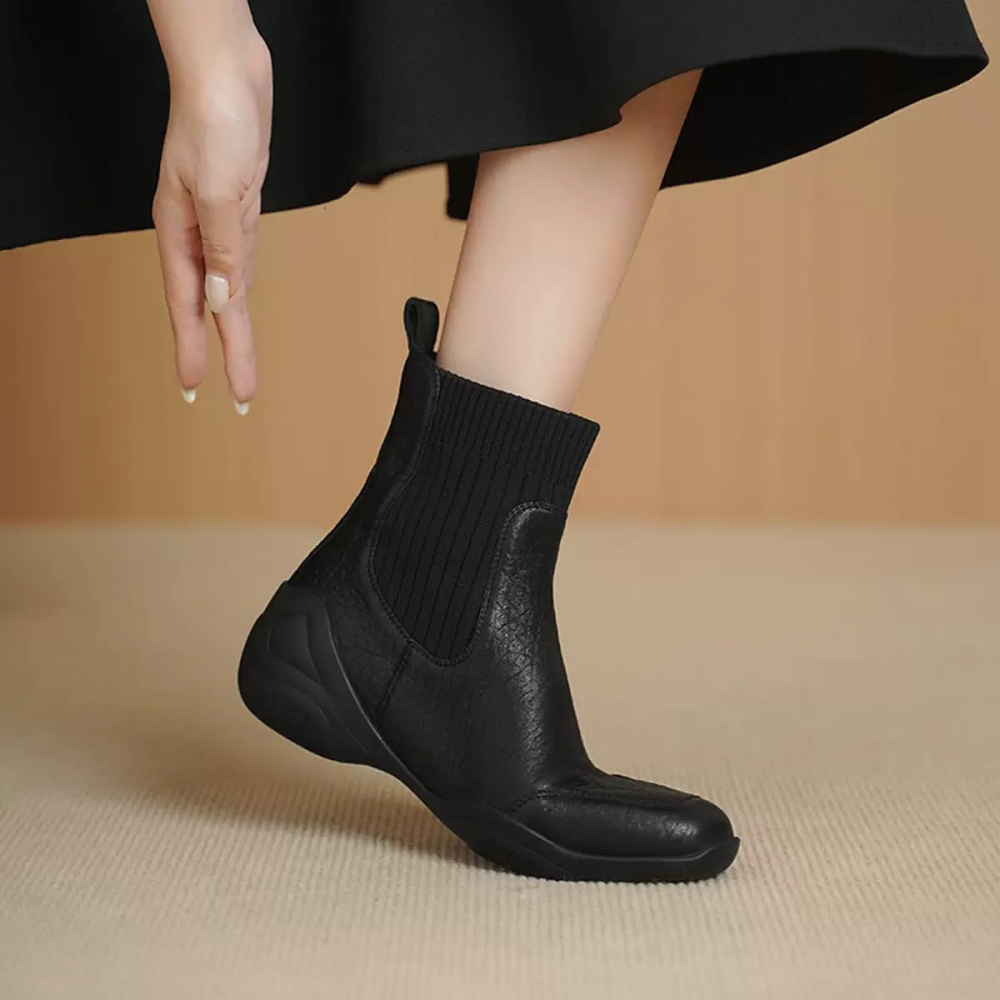 Retro Wool Stretch Boots