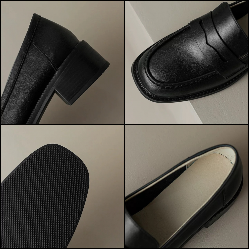 Soft-soled Slip-on Leather Shoes