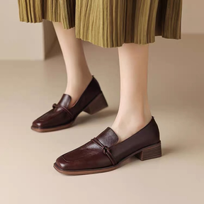 Soft-soled Slip-on Leather Shoes