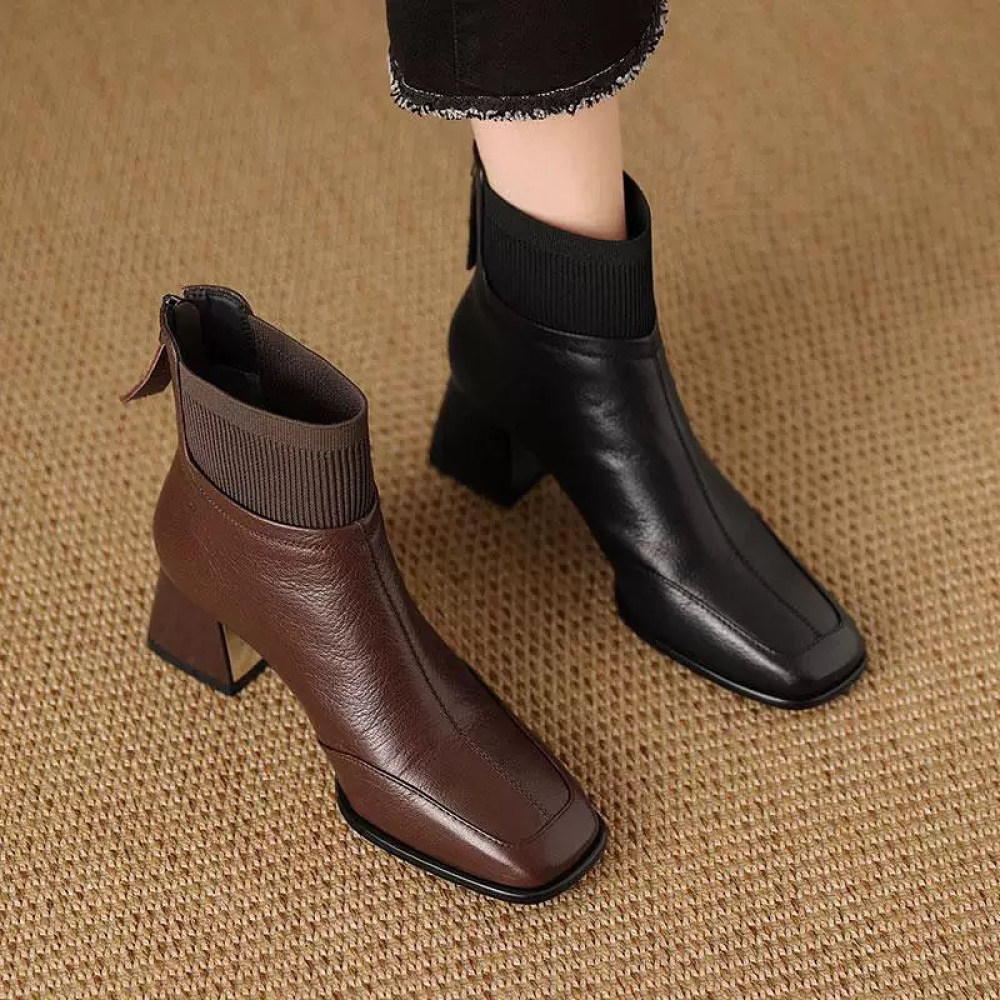 New Mid-heel Ankle Boots
