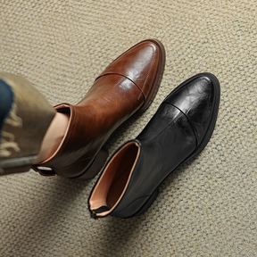 Genuine Leather Simple Boots