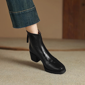 Genuine Leather Simple Boots