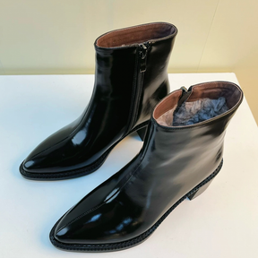 Genuine Leather Warm Wool Boots