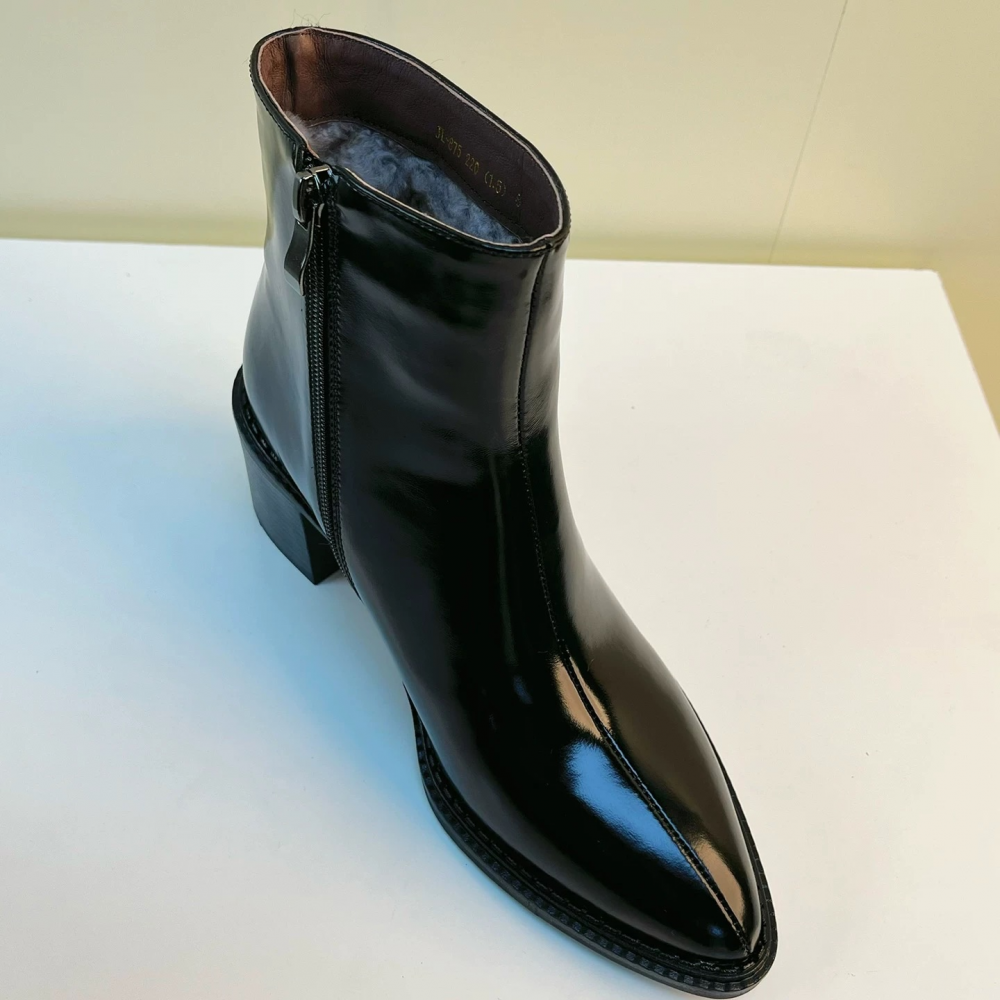 Genuine Leather Warm Wool Boots