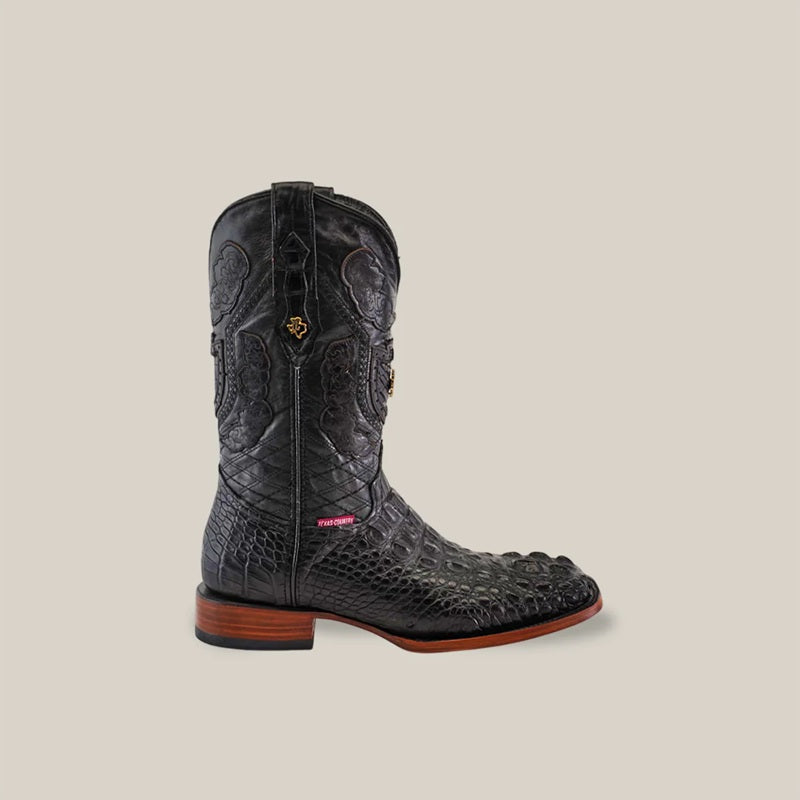 Exotic Alligator Square Knights Boots