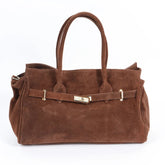 Italian Luxury Suede Handbag