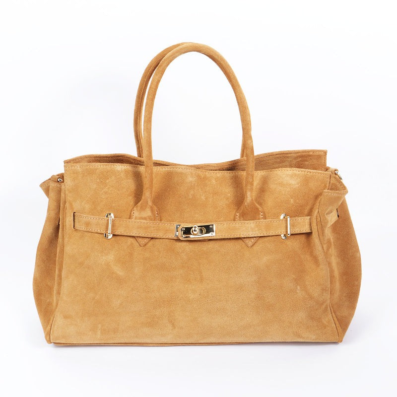Italian Luxury Suede Handbag