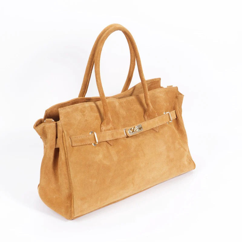 Italian Luxury Suede Handbag