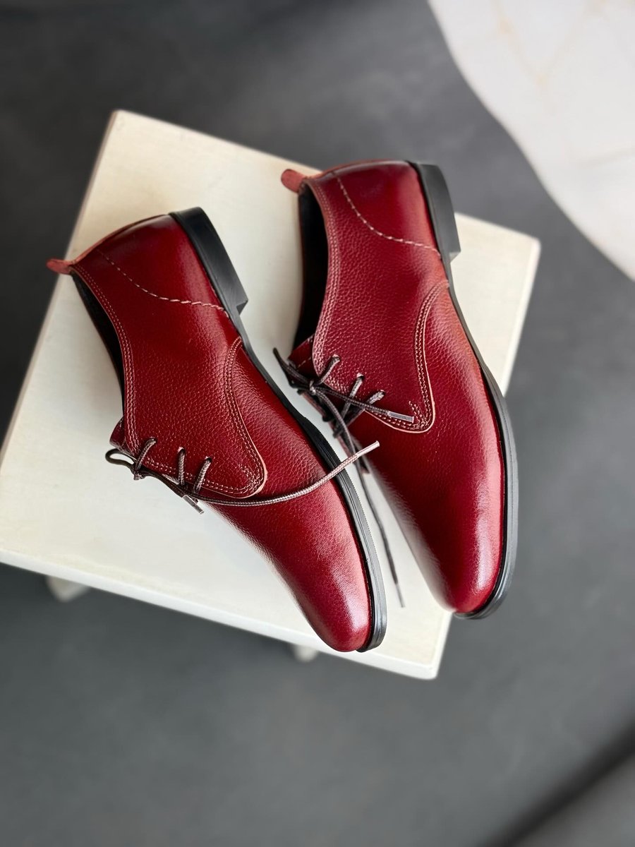 Soft-soled Casual Lace-up Leather Shoes