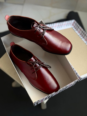 Soft-soled Casual Lace-up Leather Shoes