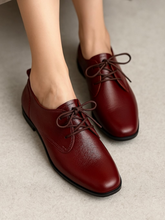 Soft-soled Casual Lace-up Leather Shoes