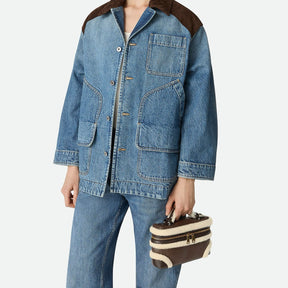 Leather Crossbody Vanity Case Bag