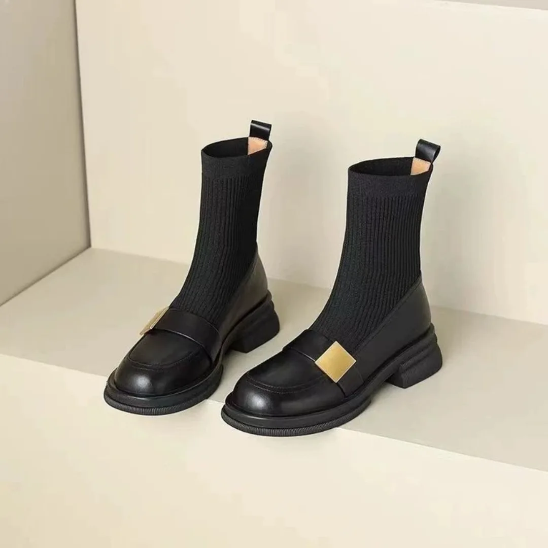 Knitted Stretch Skinny Boots