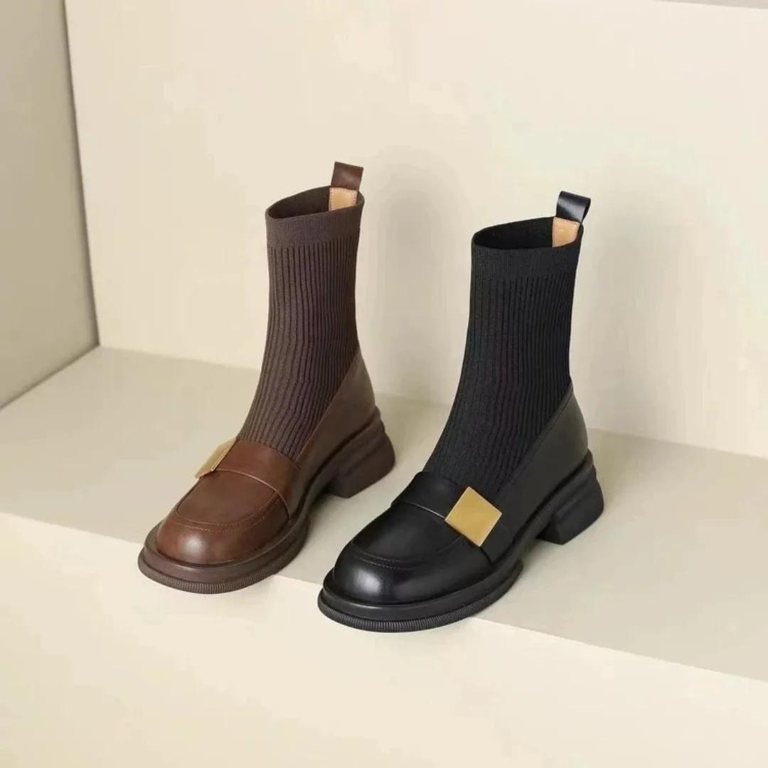 Knitted Stretch Skinny Boots