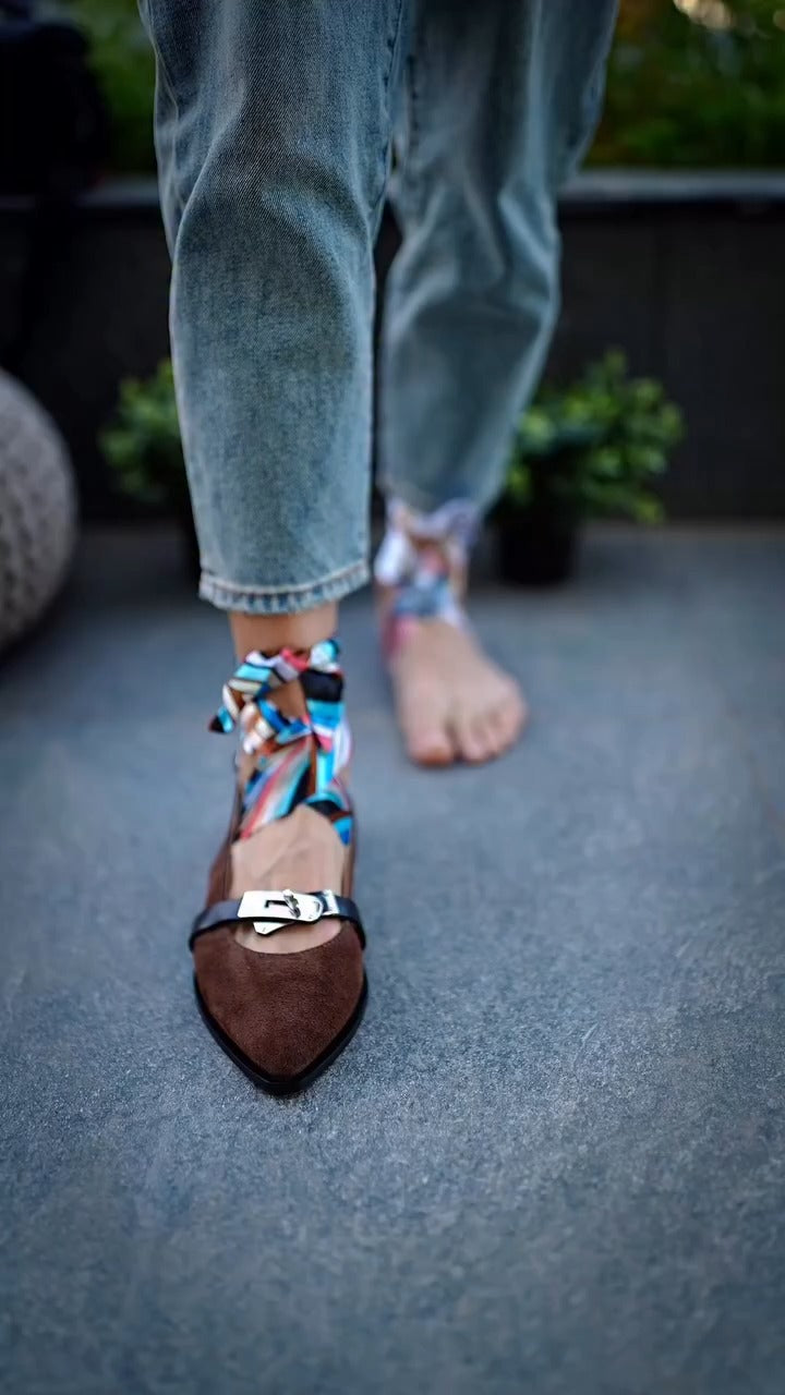 Italian Suede Sandals