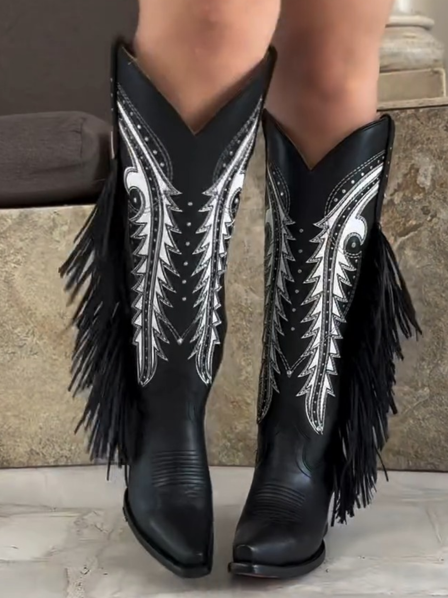 Western Tassel Boots