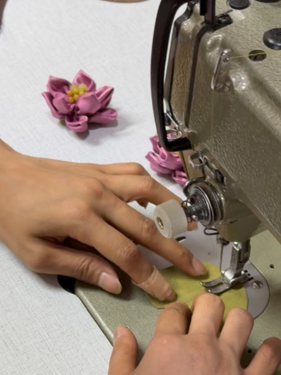 Handmade Flower High-heeled Sandals