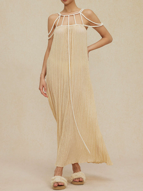 Cut Out Backless Maxi Dress