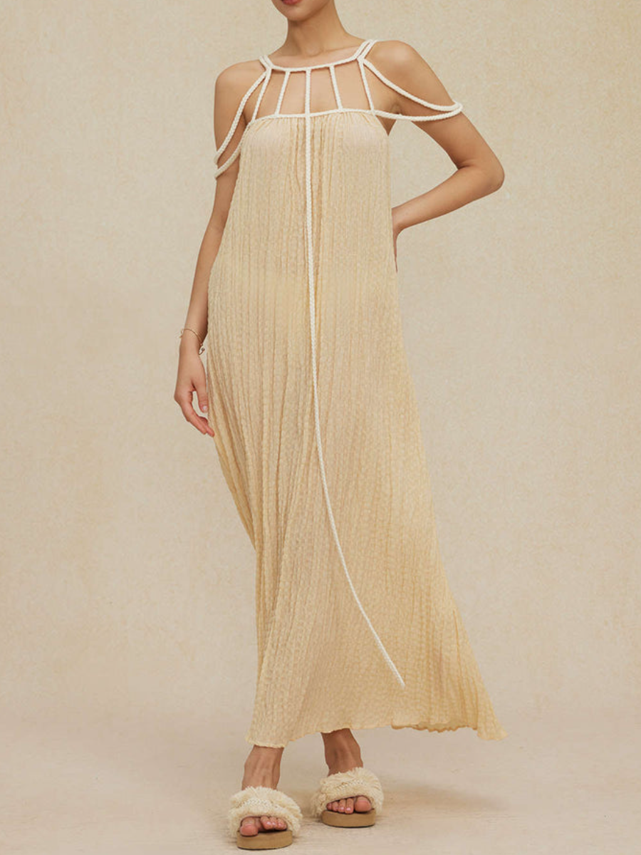 Cut Out Backless Maxi Dress