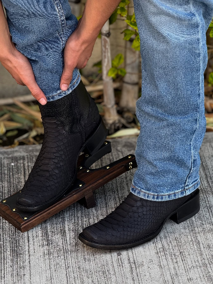 Short Python Cowboy Boots