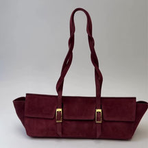 Suede & Leather Large Capacity Handbag Shoulder Bag