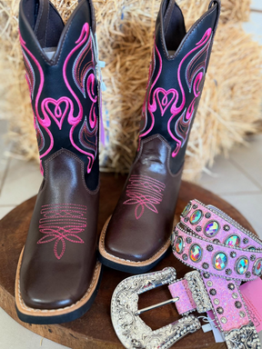 Genuine Leather Embroidered Cowboy Boots