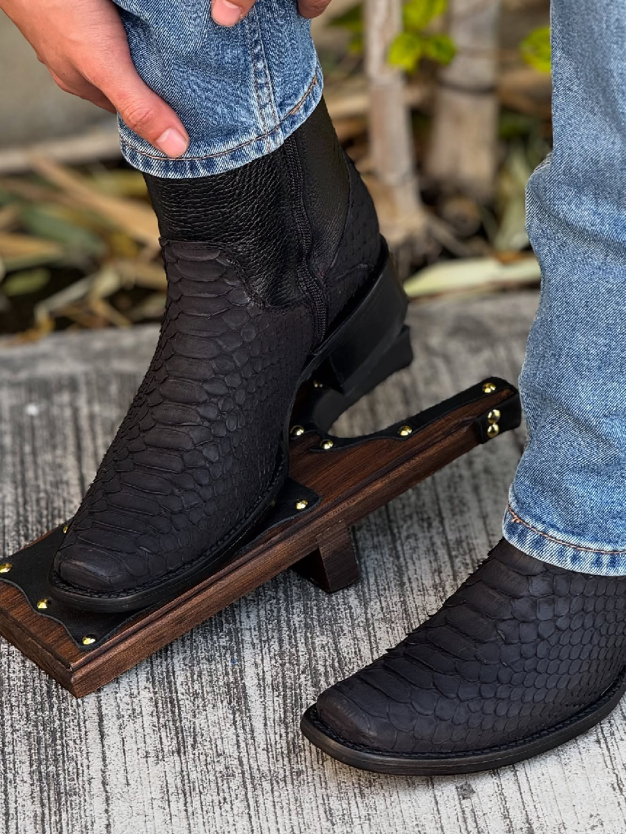 Short Python Cowboy Boots