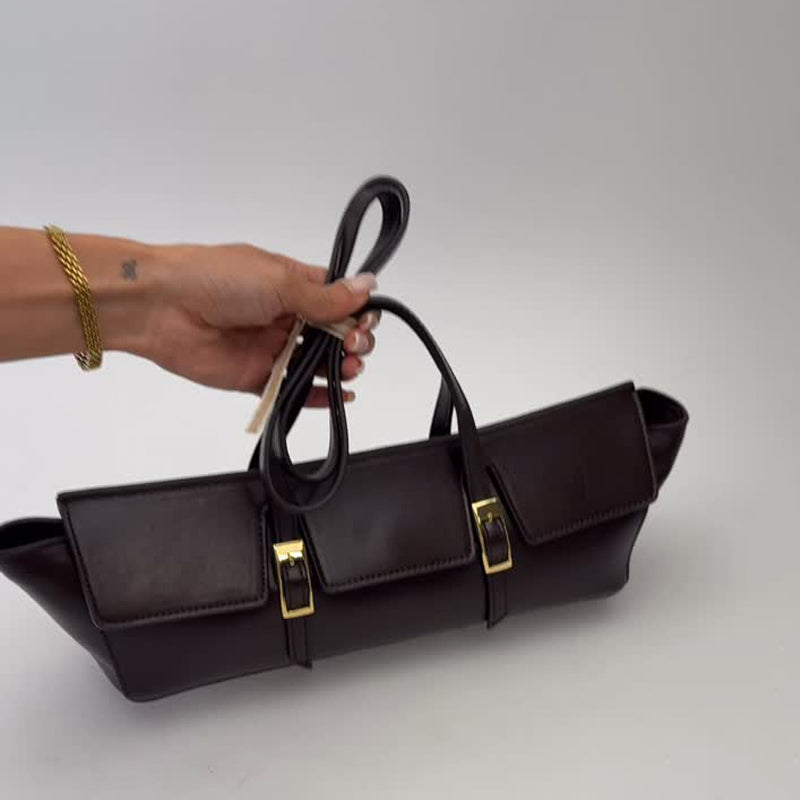 Suede & Leather Large Capacity Handbag Shoulder Bag