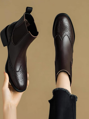 New Round Toe Ankle Boots