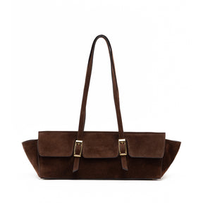 Suede & Leather Large Capacity Handbag Shoulder Bag