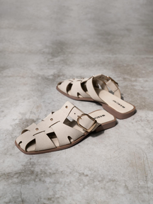 Summer New Hollow Woven Half-slip Casual Sandals