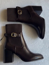 Chunky Heel Buckle Martin Boots