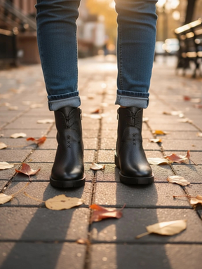 Versatile Low-heeled Flat Boots