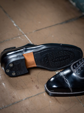 Casual Genuine Leather Handmade Patent Leather Shoes