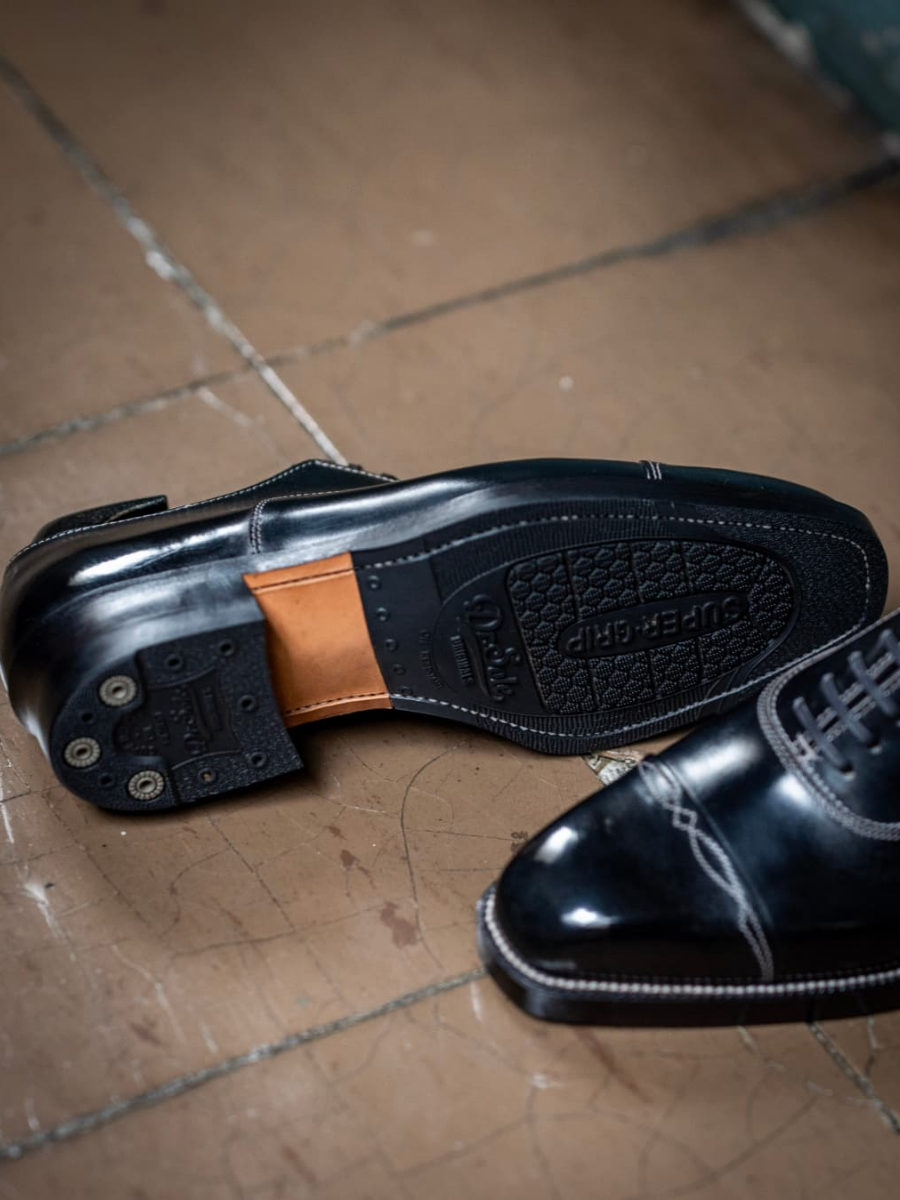 Casual Genuine Leather Handmade Patent Leather Shoes