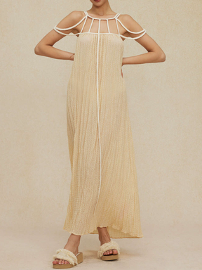 Cut Out Backless Maxi Dress