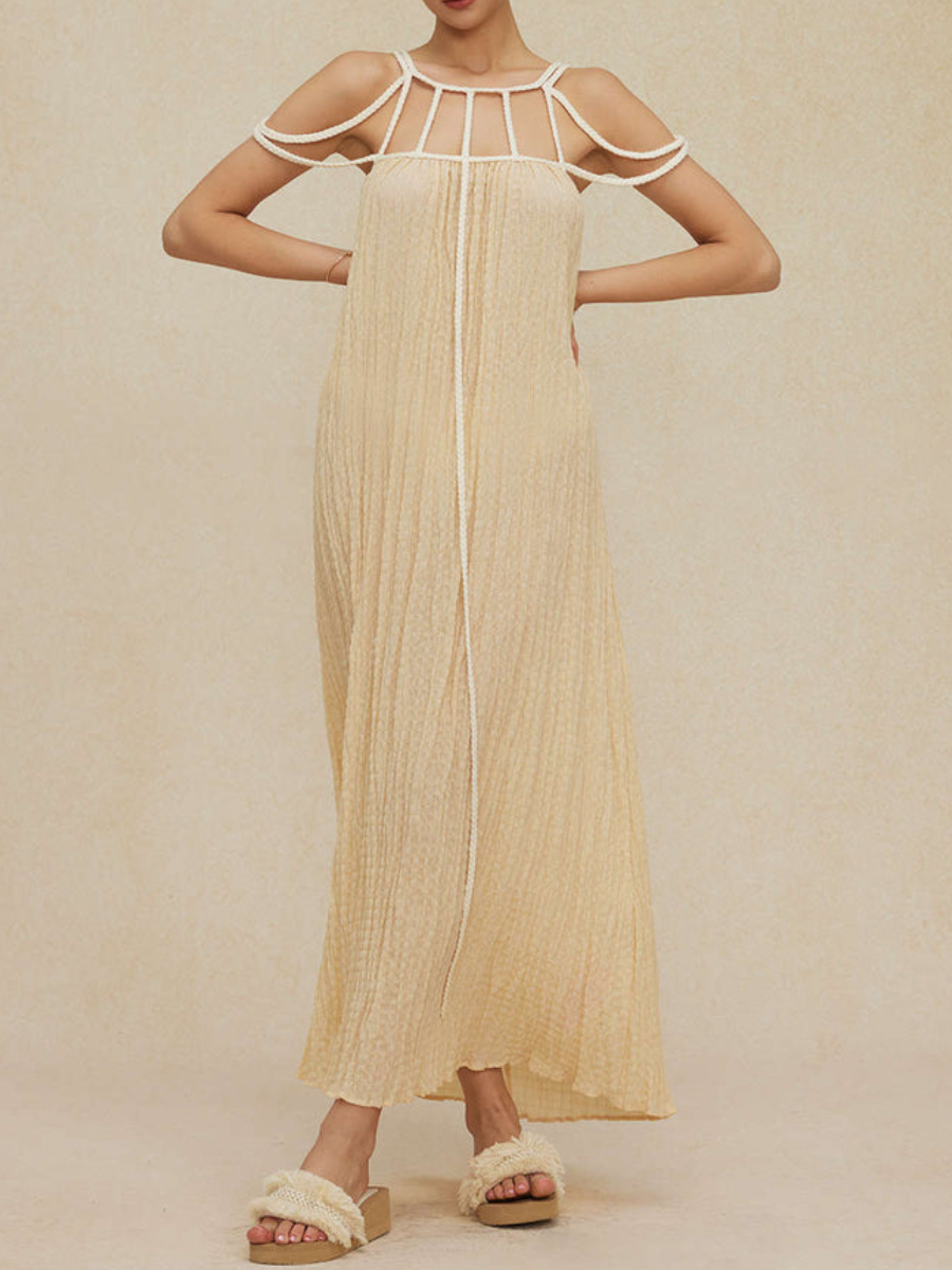 Cut Out Backless Maxi Dress