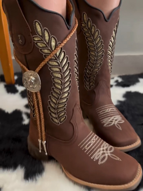 Vintage Embroidered Boots