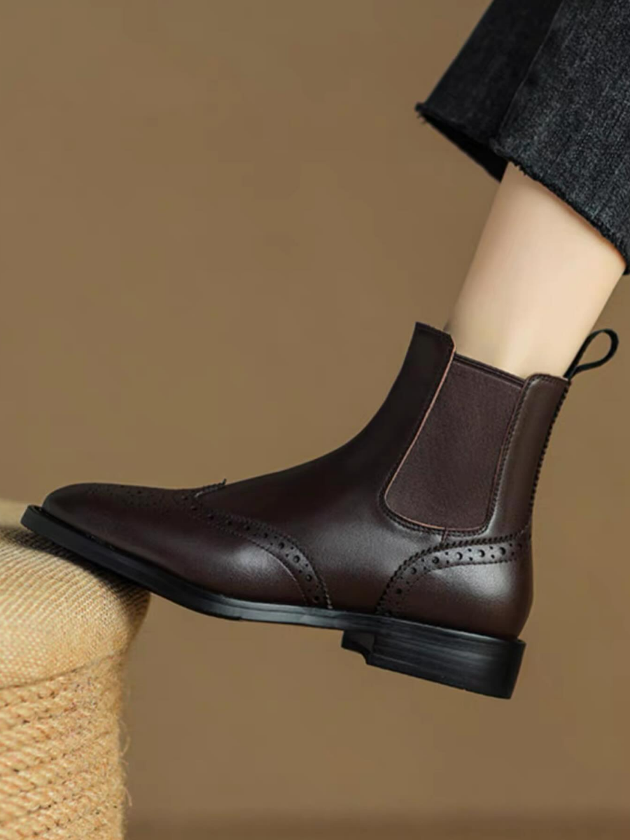 New Round Toe Ankle Boots