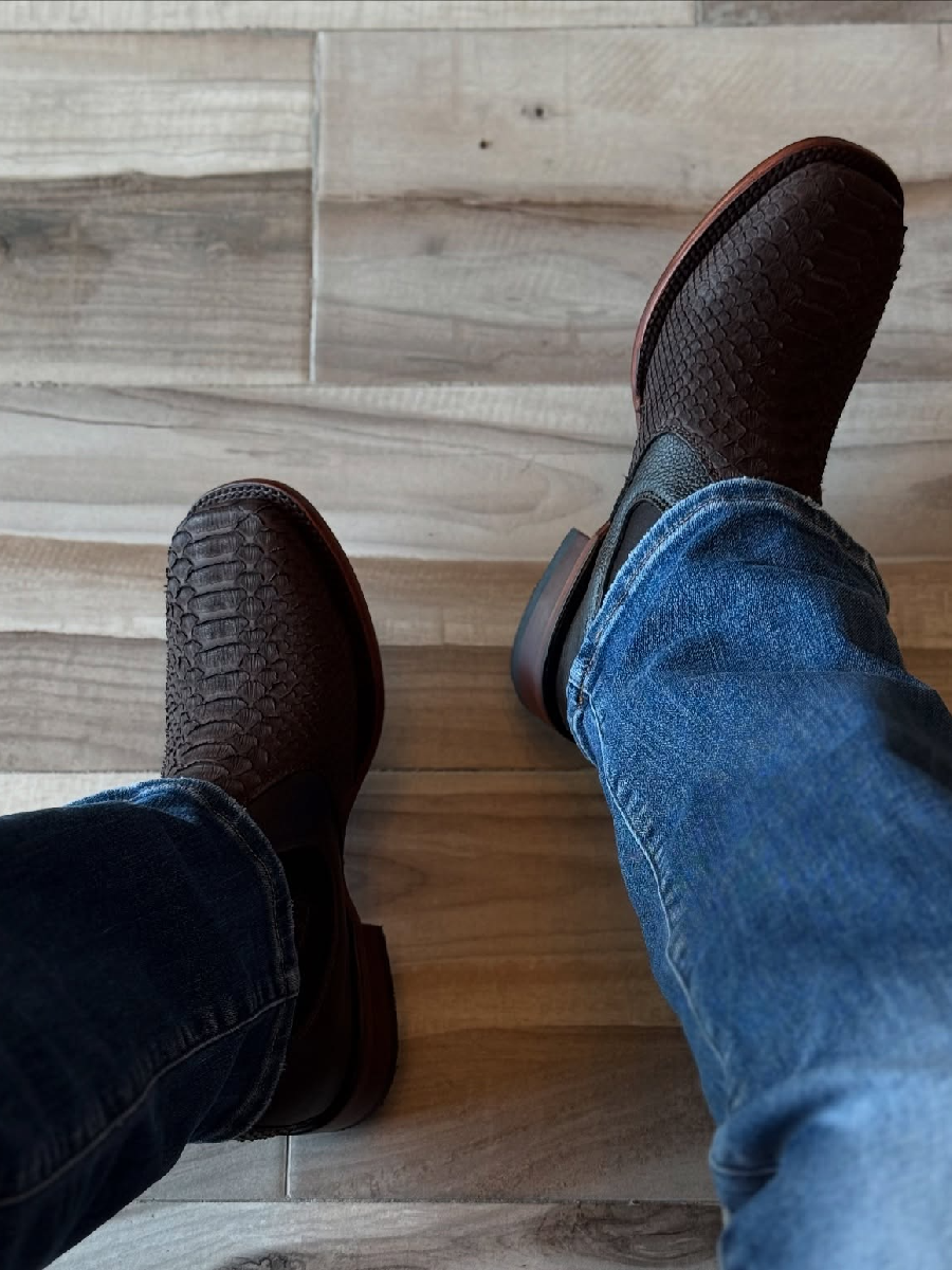 Short Python Cowboy Boots
