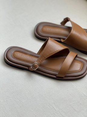 Flat Leather Fashion Sandals