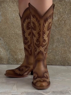 Exquisite Embroidered Western Boots