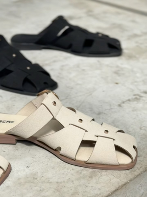 Summer New Hollow Woven Half-slip Casual Sandals