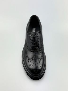 Men's Formal Shoes Brogue Carved Thick Sole Trendy Shoes