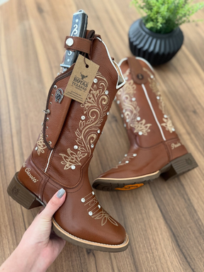 Embroidered Diamond Western Boots