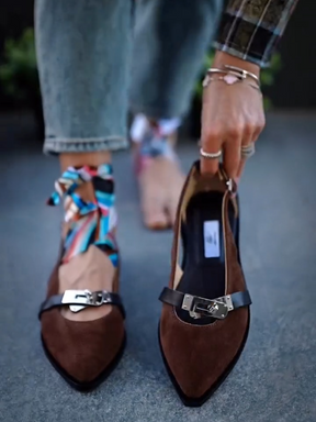 Italian Suede Sandals