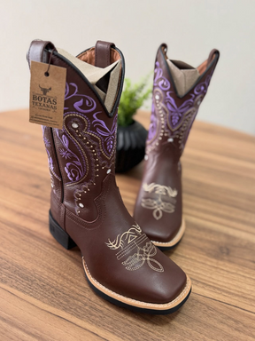 High-top Embroidered Vintage Western Boots